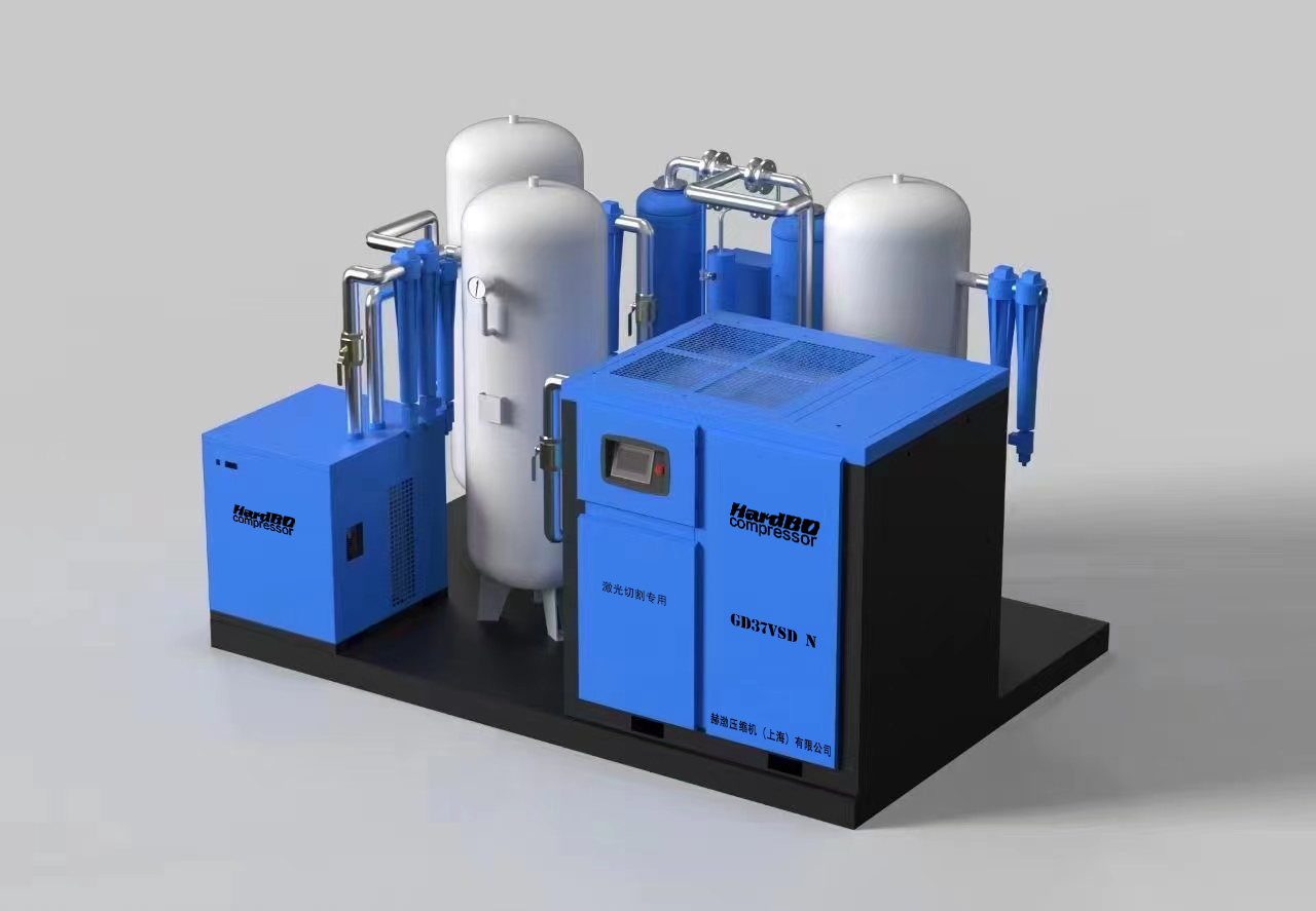 激光切割專用螺桿空壓機(jī)37kw撬裝式一體機(jī)